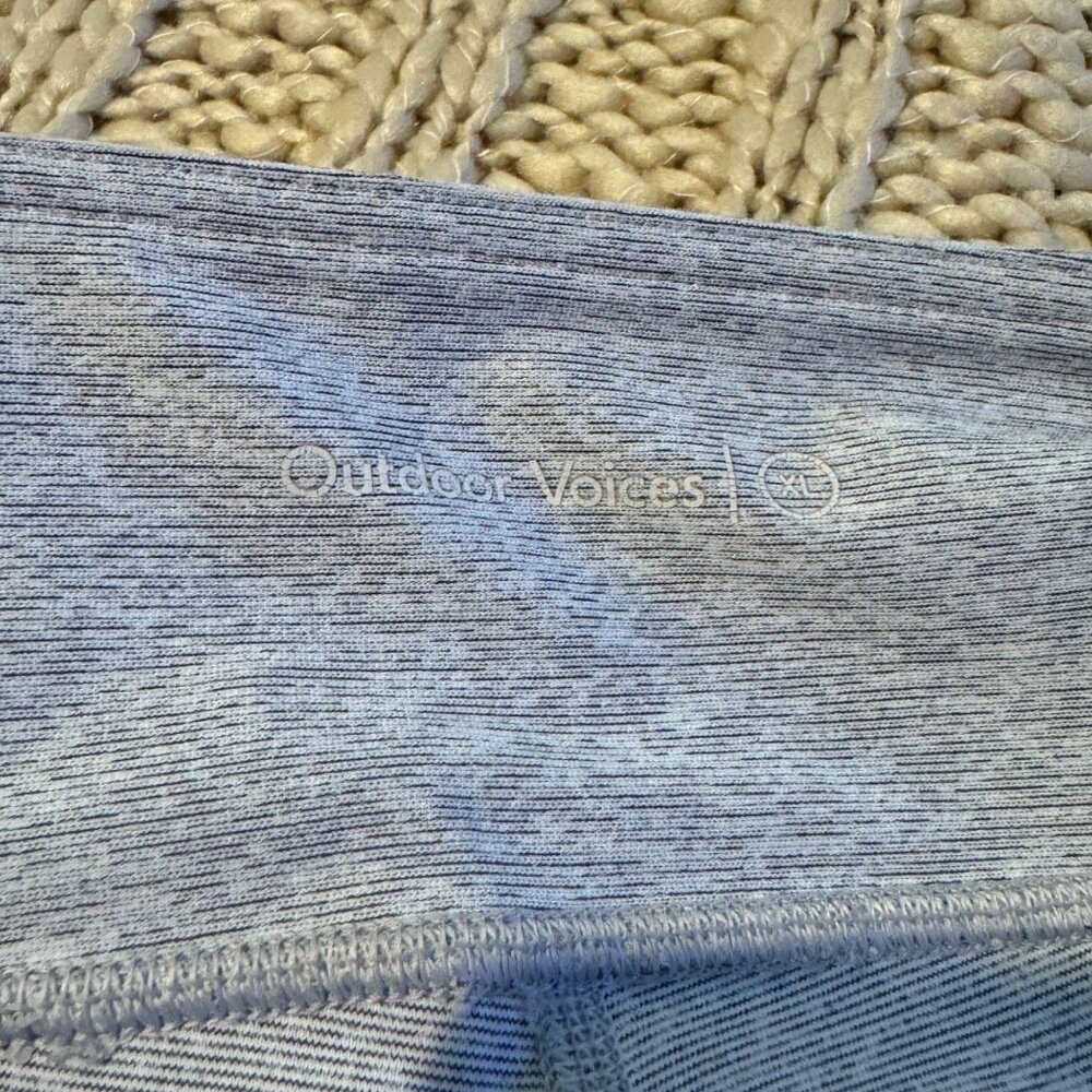 Outdoor Voices Warmup cropped Legging In Dove Ash Color woman’s size XL gray whi - Picture 6 of 9
